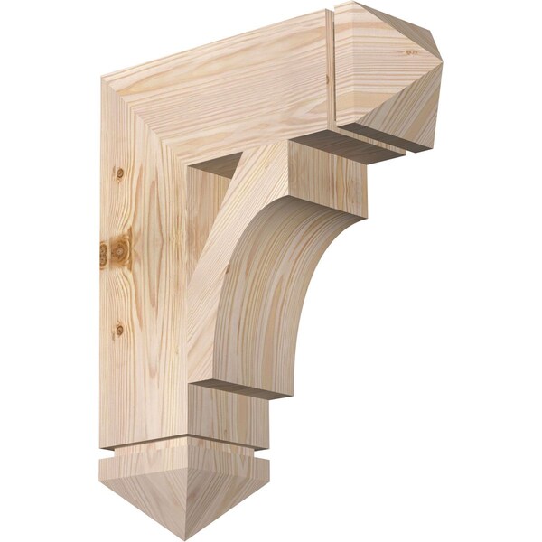 Ekena Millwork Westlake Arts & Crafts Smooth Bracket, Douglas Fir, 5 1/2"W x 18"D x 22"H BKT06X18X22WTL03SDF - main
